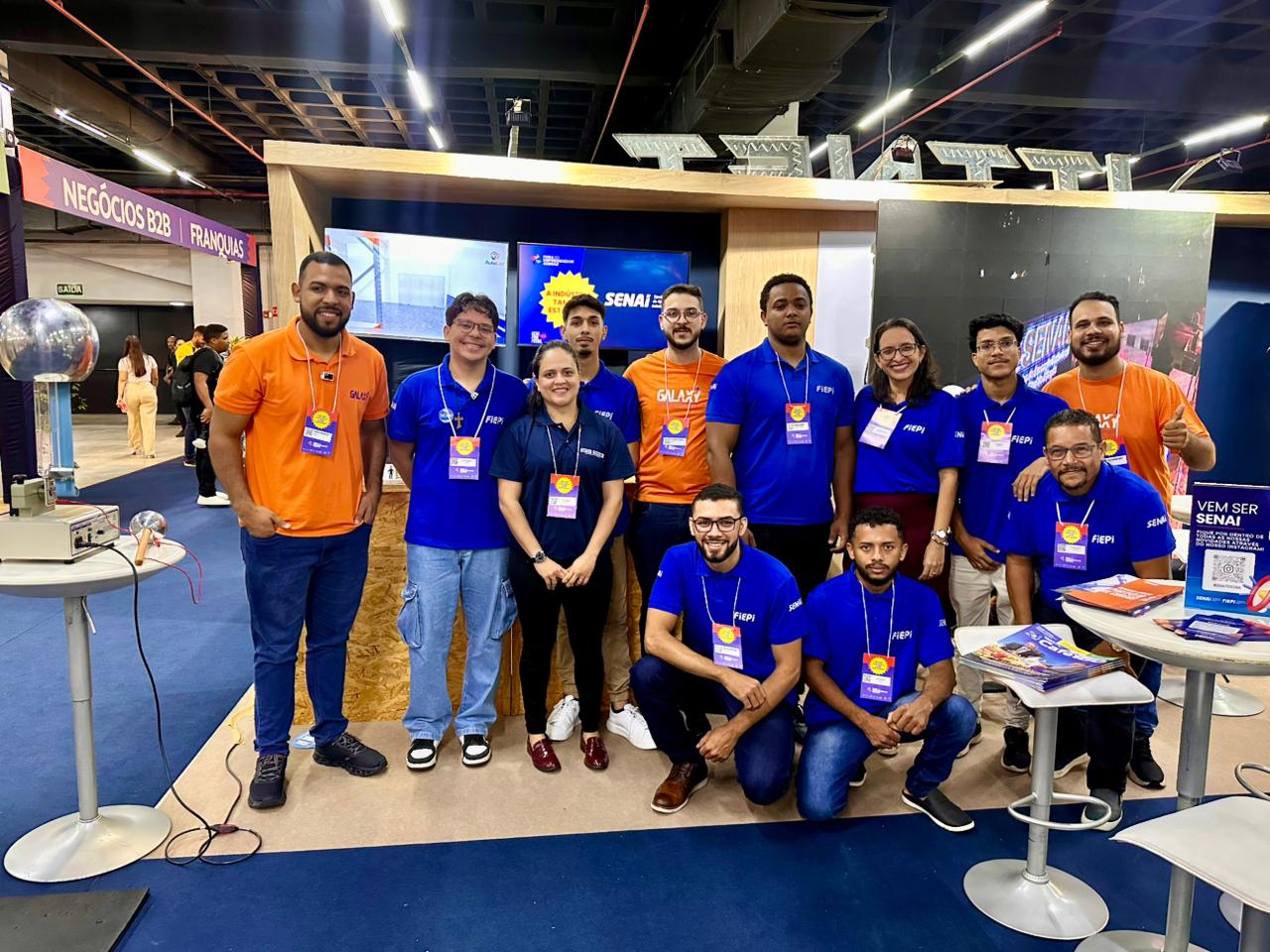 Instrutora Joseane Lustosa destacou iniciativas do Senai, Sesi e Hub de Inovação durante Feira do Empreendedor 2026