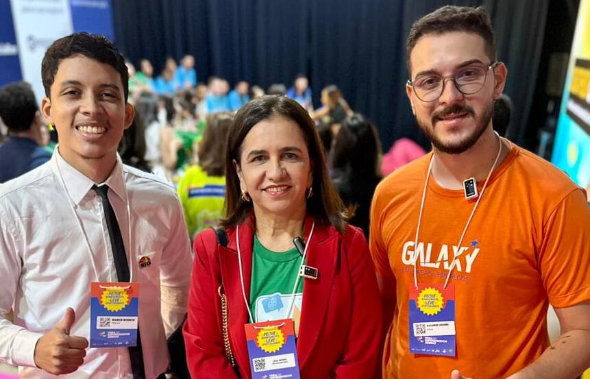 Secretária Leda Miranda destaca protagonismo de alunos de Joaquim Pires em Ideathon Undime durante a Feira do Empreendedor 2026
